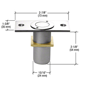 CRL Polished Stainless Dust Proof Keeper Non-Locking