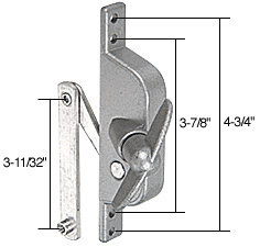 CRL Jalousie Window or Door Operator for Stanley 3-11/32" Link Arm