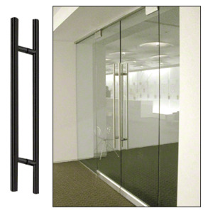 CRL Matte Black 36" Extra Length Ladder Style Back-to-Back Pull Handle