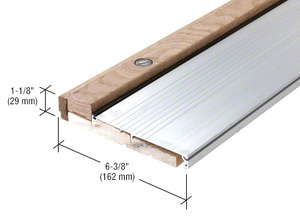 CRL 73" Aluminum Oak Adjustable Sill 6-3/8" x 1-1/8"
