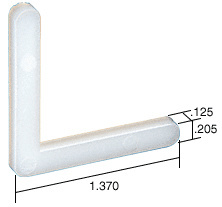 CRL Corner Key - 1.37" Leg; .205" Width - 20/Pk