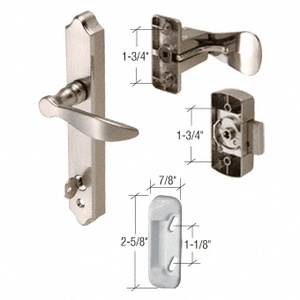 CRL Satin Nickel Storm Door Handle and Latch