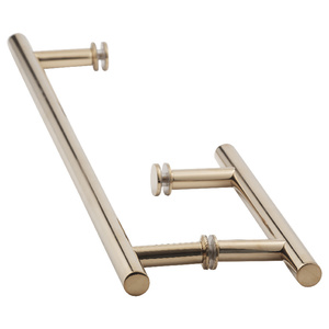 Polished Brass 6" X 18" Ladder Pull Towel Bar/Handle Combo