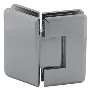 Polished Chrome 135° Glass-to-Glass Adjustable Majestic Series Hinge
