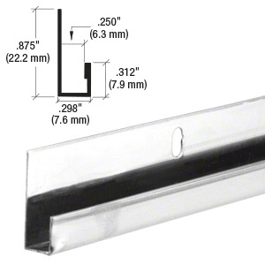 CRL Stainless Steel 1/4" J-Channel