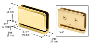 CRL Satin Brass Prima 01 Series Top or Bottom Mount Hinge