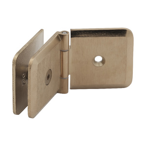 Satin Brass Adjustable Wall Mount Premier Series Glass Clip