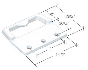 CRL White Sash Lock Keeper