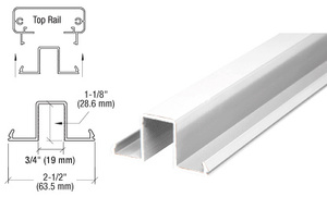 CRL Sky White 200, 300, 350, and 400 Series 241" Glass Rail Infill