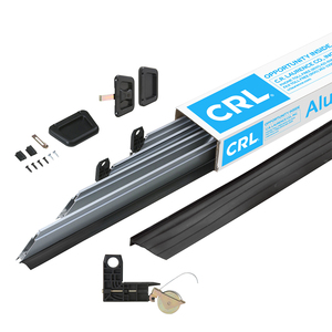 CRL Clear Anodized 60" x 81" Heavy-Duty Extruded K.D. Sliding Screen Door Kit - 2" Frame with T-Slot Vinyl Design