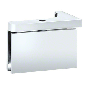 Polished Chrome Wall Mount with Reversible "L" Bracket Prestige Series Hinge