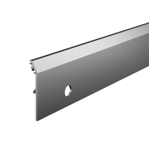 CRL DRX™ 4" Satin Anodized Tapered Side Cover with Lock Cylinder Prep - 110" Length