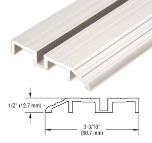 CRL Satin Anodized Custom Length Bottom Guide Half Threshold for OT Series Top Hung Sliders and Bi-Fold Doors