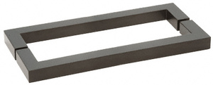 CRL Matte Black "SQ" Series 24" Square Style Back-to-Back Towel Bar