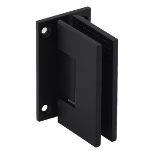 Matte Black Wall Mount with Full Back Plate Adjustable Designer Series Hinge