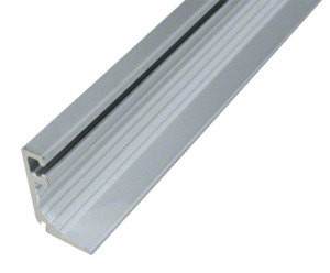 CRL-U.S. Aluminum Door Glass Stop for 1" Glass, Mill- 24'-2"