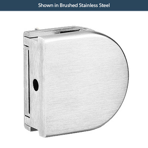 Brushed Nickel Z-Series Wall Mount Glass Clip