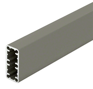 CRL Hansen Beige Gray Trimline 2-3/8" x 1-1/8" Aluminum Post