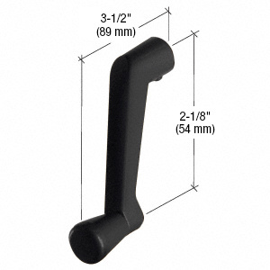 CRL Black Anodized Crank Handle 11/32" Spline