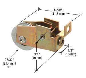 CRL 27/32" Steel BB Sliding Window Roller