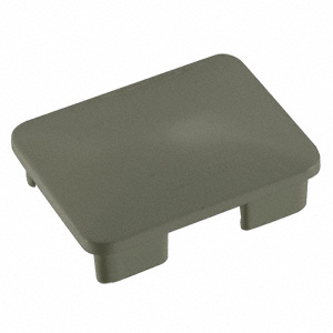 CRL Beige Gray Rectangular AWS Post Cap for 180 Degree Center or End Post