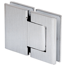 CRL Brushed Stainless Biloba 180º Glass-to-Glass Hinge