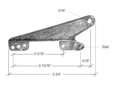 CRL 3-3/4" Awning Window Vent Hinge