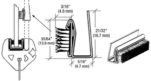 3/16 4.7 MM Mini Small Chicago Screw and Flat Head Post Solid