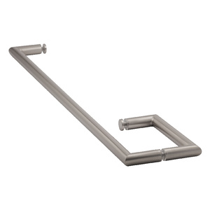 Brushed Nickel 6 X 24 Mitered Towel Bar Handle Combo USH