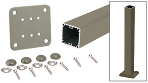 CRL Beige Gray 200, 300, 350, and 400 Series 42" Surface Mount Post Kit