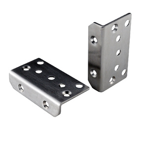 CRL Brushed Stainless Square Post Mount Polaris 125 Series Soft Close Gate Bracket