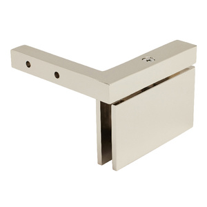 CRL Polished Nickel Cardiff Senior Wall Mount Offset Back Plate Hinge