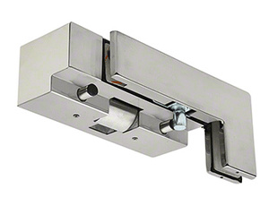 CRL Brushed Stainless RH Sidelite Mount Transom Patch Fitting With PK/ESK Electric Strike