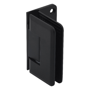 Matte Black Wall Mount with Offset Back Plate Adjustable Premier Series Hinge