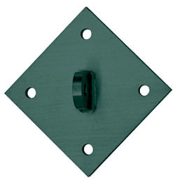 CRL Custom KYNAR® Paint Diamond Shaped Mounting Plate for 12 mm Rods