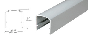 CRL Agate Gray 200, 300, 350 and 400 Series 241" Long Horizontal Mid-Rail