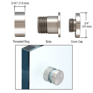 CRL 316 Polished Stainless Panel Mount Standoff