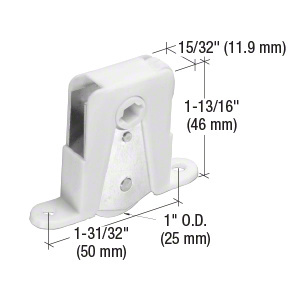 CRL 1" Nylon Sliding Screen Door Bottom Roller