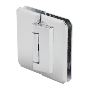 CRL Chrome Monaco 181 Series 180 Degree Glass-to-Glass Hinge Swings Out Only