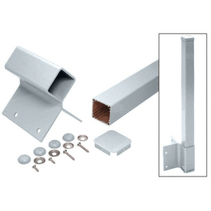 CRL Mill 48" 200, 300, 350, and 400 Series 90 Degree Fascia Mounted Post Kit