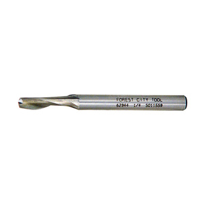 CRL High Speed Steel Spiral Single Flute Aluminum Cutting Router Bit