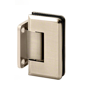 Brushed Nickel Wall Mount with Short Back Plate Adjustable Majestic Series Hinge
