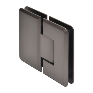 CRL Matte Gun Metal Cologne 180 Series 180º Glass-to-Glass Hinge