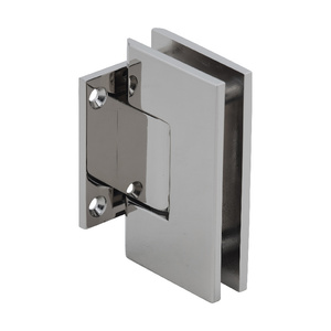 CRL Polished Nickel Vienna 074 Series Wall Mount Short Back Plate Hinge