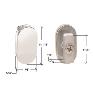 CRL Polished Stainless 90 Degree Bristol Connector
