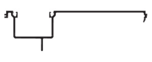 CRL-U.S. Aluminum Custom KYNAR® Paint Header/Sill Insert for 1" Glazing - 24'-2"