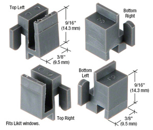 CRL Sliding Window Corner Guide Set for Likit Windows