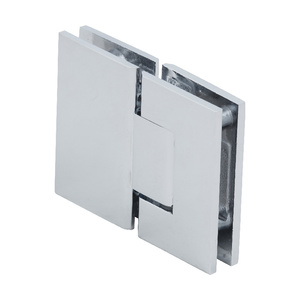 CRL Polished Chrome Junior Geneva 180 Series 180 Degree Glass-to-Glass Hinge