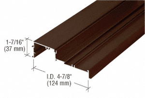 CRL 487 Bronze Anodized OfficeFront™ Glazing Base - 24'-2"