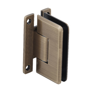 CRL Antique Brass Cologne 337 Series Adjustable Wall Mount 'H' Back Plate Hinge
